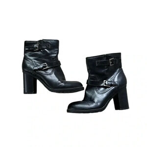 Black Heeled Ankle Boots